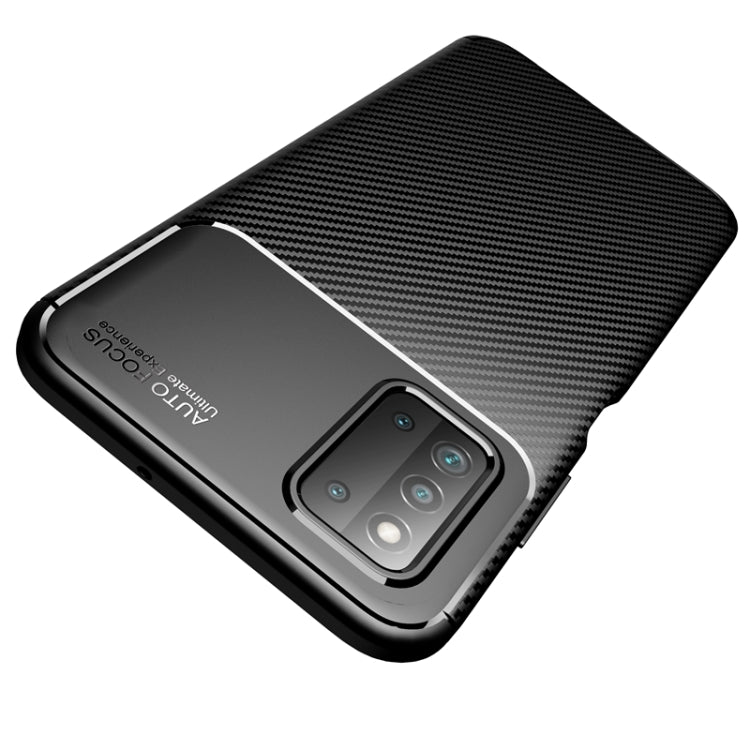 For Samsung Galaxy F52 5G Carbon Fiber Texture Shockproof TPU Case