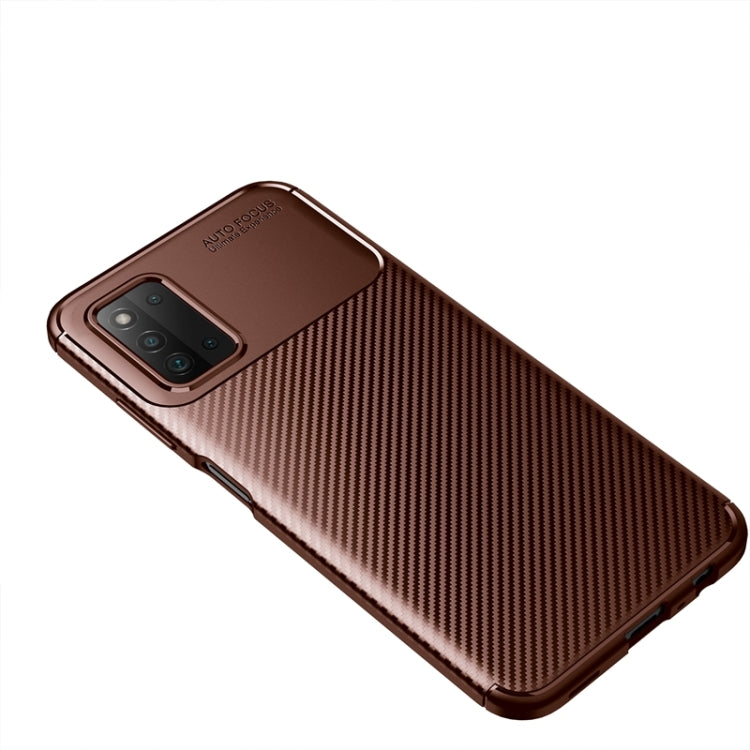 For Samsung Galaxy F52 5G Carbon Fiber Texture Shockproof TPU Case