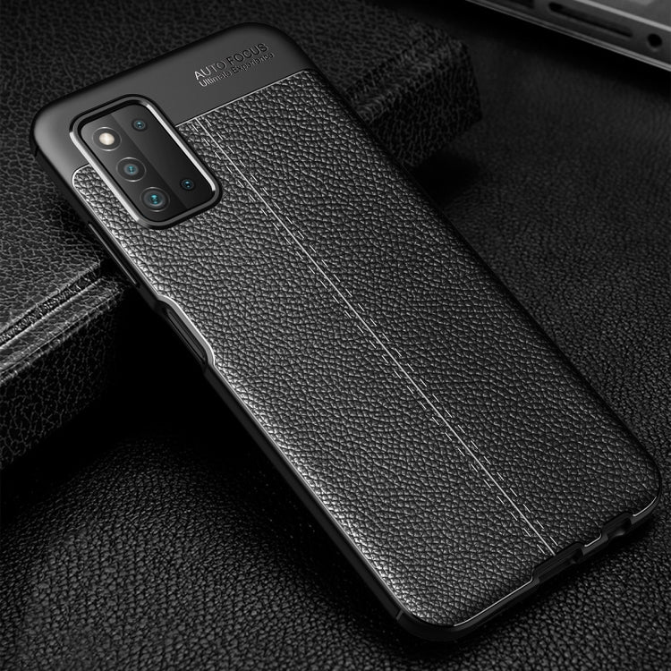 For Samsung Galaxy F52 5G Litchi Texture TPU Shockproof Case