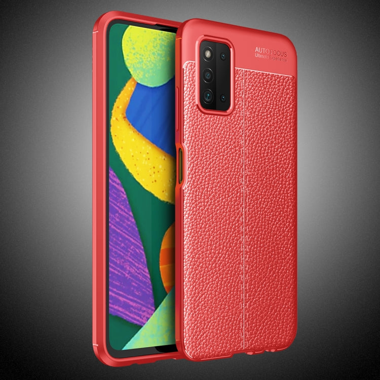 For Samsung Galaxy F52 5G Litchi Texture TPU Shockproof Case
