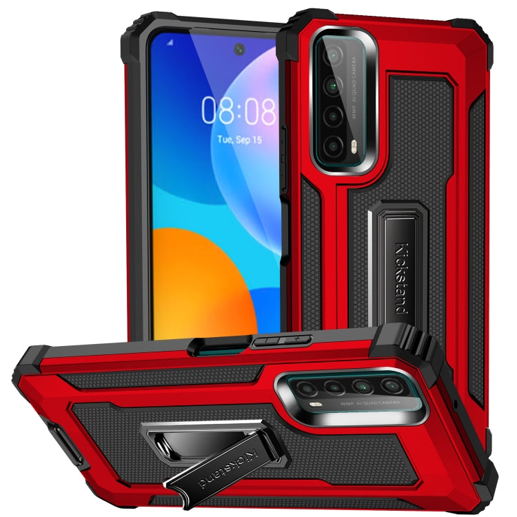 For Huawei Y7a Knight Jazz PC+TPU Shockproof Protective Case with Foldable Holder