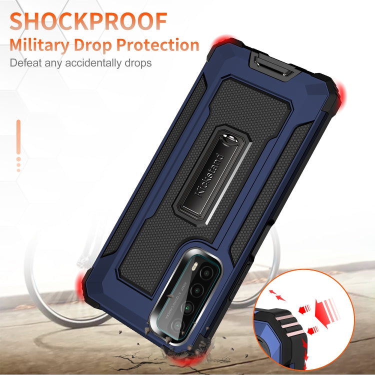 For Huawei Y7a Knight Jazz PC+TPU Shockproof Protective Case with Foldable Holder