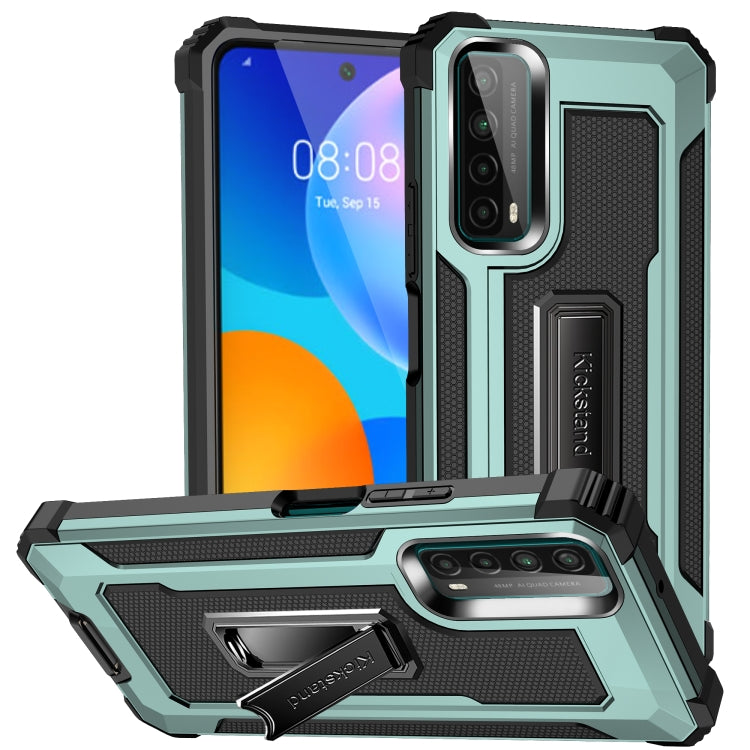 For Huawei Y7a Knight Jazz PC+TPU Shockproof Protective Case with Foldable Holder