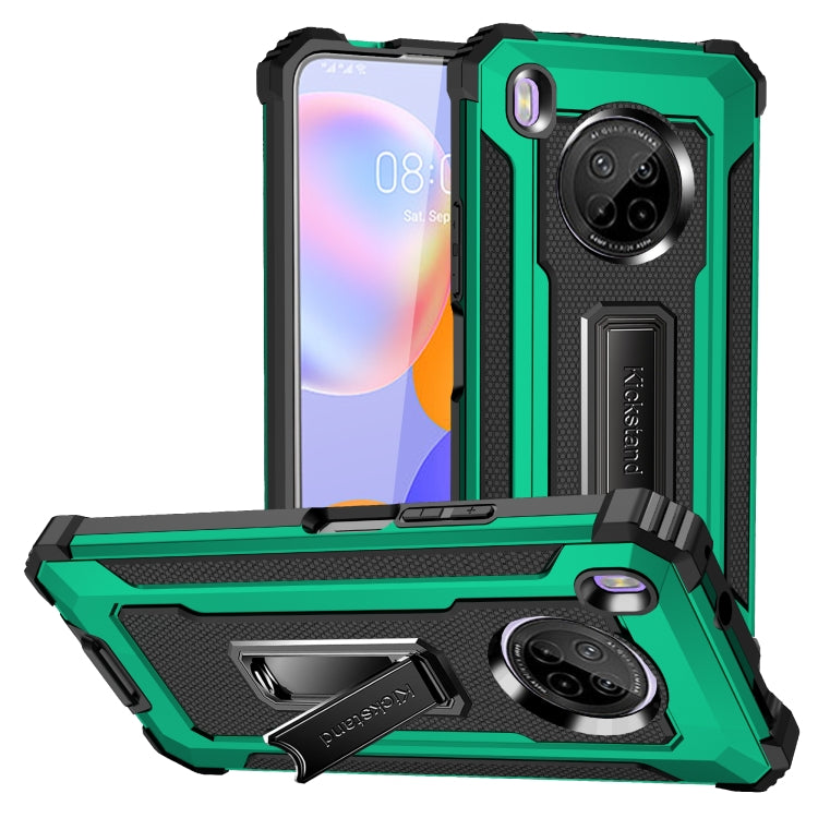 For Huawei Y9a Knight Jazz PC+TPU Shockproof Protective Case with Foldable Holder