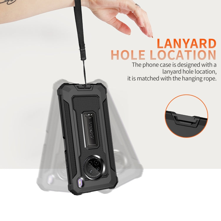 For Huawei Y9a Knight Jazz PC+TPU Shockproof Protective Case with Foldable Holder