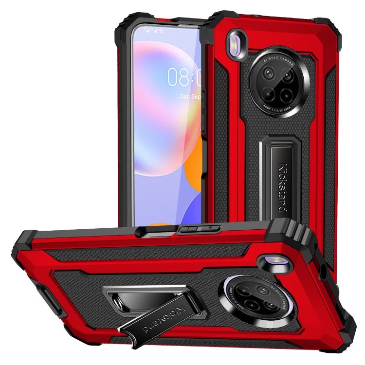 For Huawei Y9a Knight Jazz PC+TPU Shockproof Protective Case with Foldable Holder