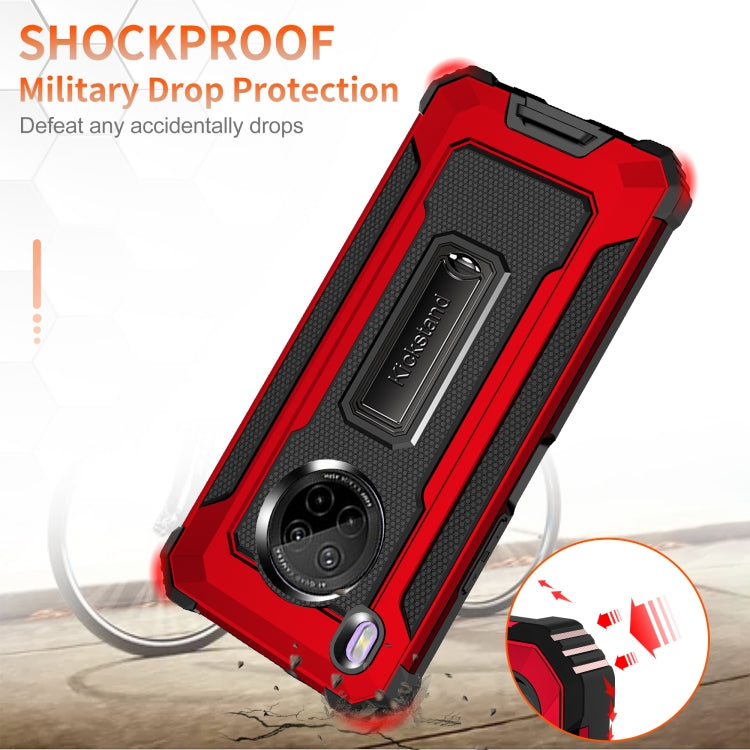 For Huawei Y9a Knight Jazz PC+TPU Shockproof Protective Case with Foldable Holder