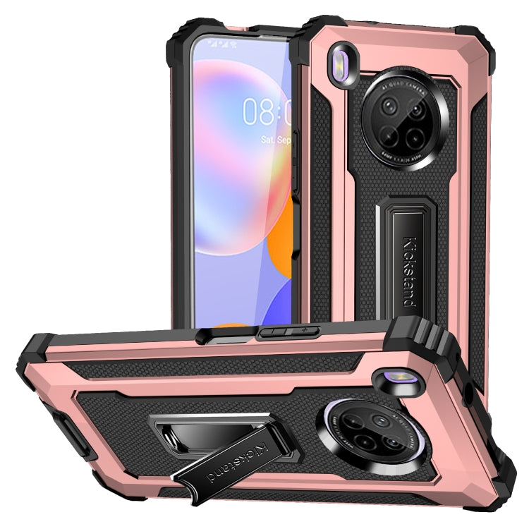 For Huawei Y9a Knight Jazz PC+TPU Shockproof Protective Case with Foldable Holder