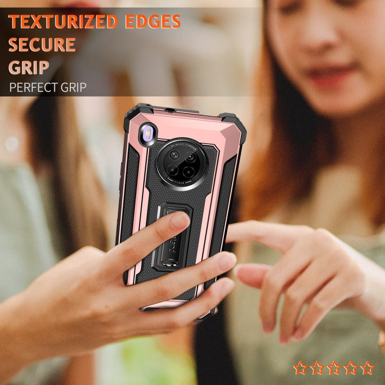 For Huawei Y9a Knight Jazz PC+TPU Shockproof Protective Case with Foldable Holder