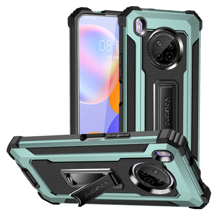 For Huawei Y9a Knight Jazz PC+TPU Shockproof Protective Case with Foldable Holder