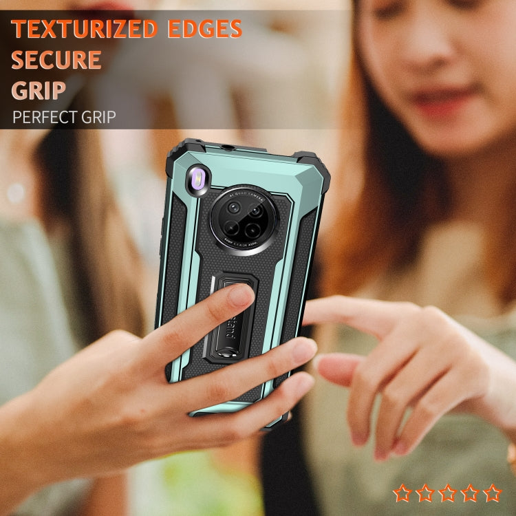 For Huawei Y9a Knight Jazz PC+TPU Shockproof Protective Case with Foldable Holder