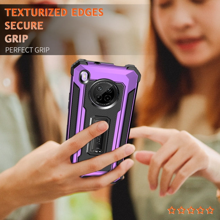 For Huawei Y9a Knight Jazz PC+TPU Shockproof Protective Case with Foldable Holder