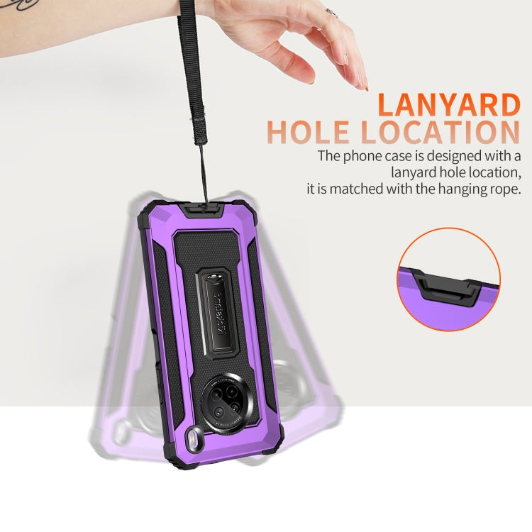 For Huawei Y9a Knight Jazz PC+TPU Shockproof Protective Case with Foldable Holder