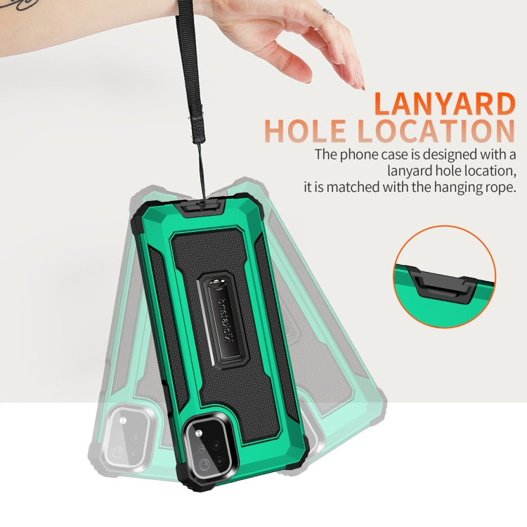 For LG K53 Knight Jazz PC+TPU Shockproof Protective Case with Foldable Holder