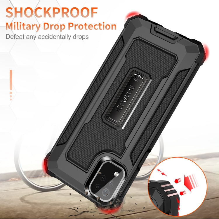 For LG K53 Knight Jazz PC+TPU Shockproof Protective Case with Foldable Holder