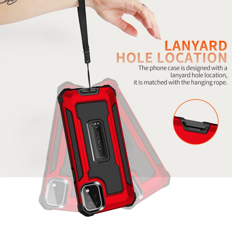 For LG K53 Knight Jazz PC+TPU Shockproof Protective Case with Foldable Holder