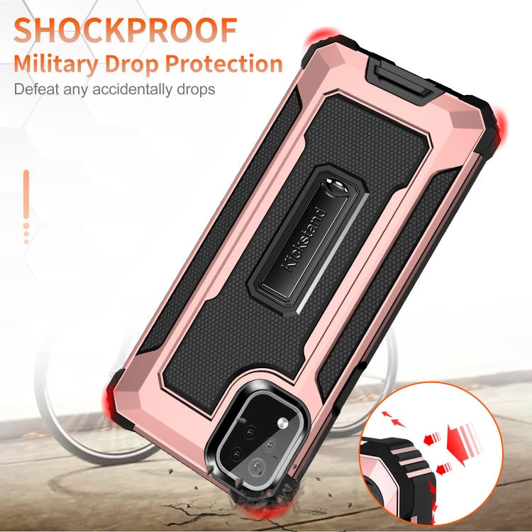 For LG K53 Knight Jazz PC+TPU Shockproof Protective Case with Foldable Holder