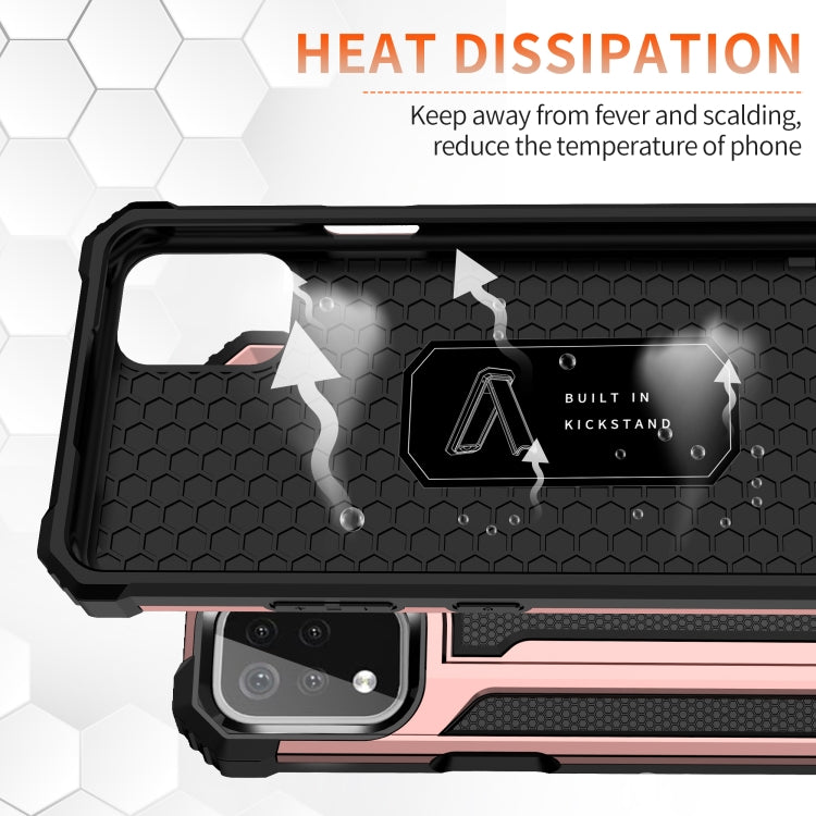 For LG K53 Knight Jazz PC+TPU Shockproof Protective Case with Foldable Holder