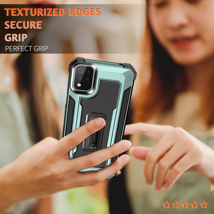 For LG K53 Knight Jazz PC+TPU Shockproof Protective Case with Foldable Holder