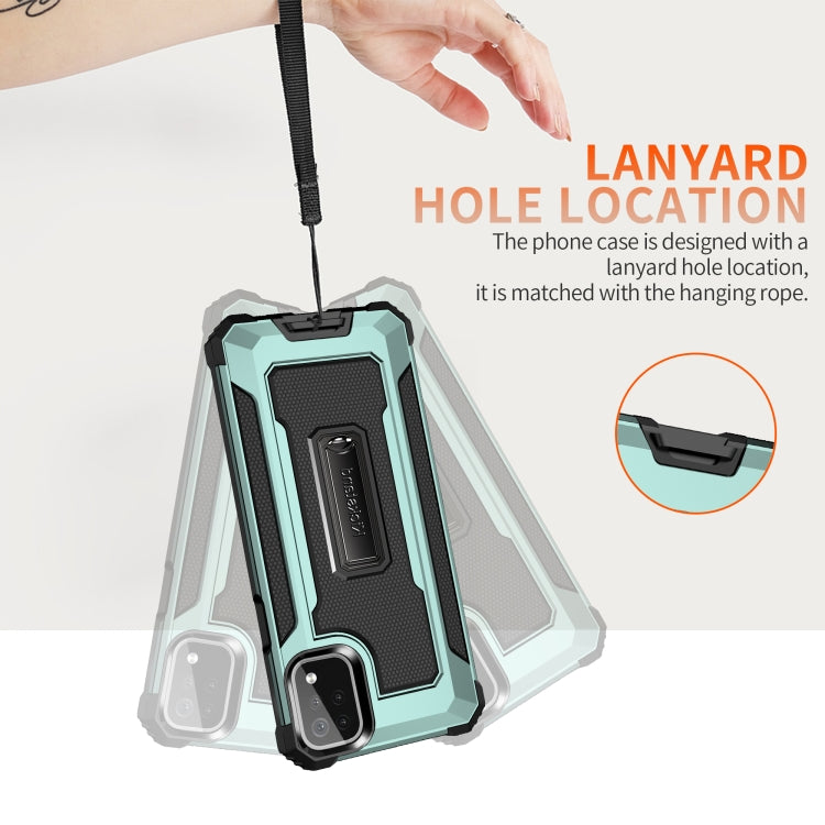 For LG K53 Knight Jazz PC+TPU Shockproof Protective Case with Foldable Holder