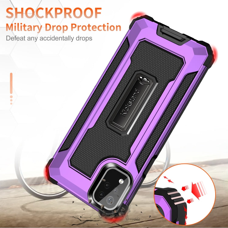 For LG K53 Knight Jazz PC+TPU Shockproof Protective Case with Foldable Holder