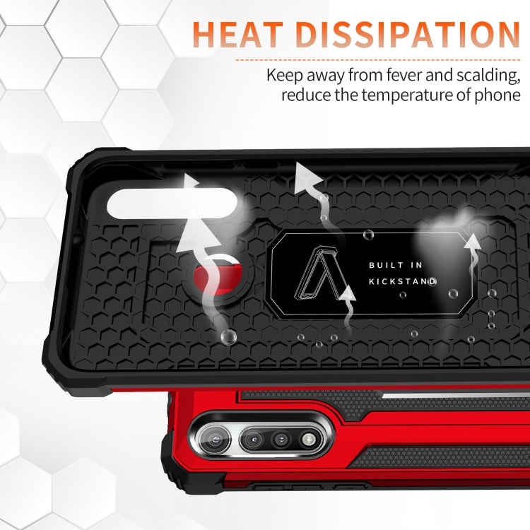 For Motorola Moto G Fast Knight Jazz PC+TPU Shockproof Protective Case with Foldable Holder