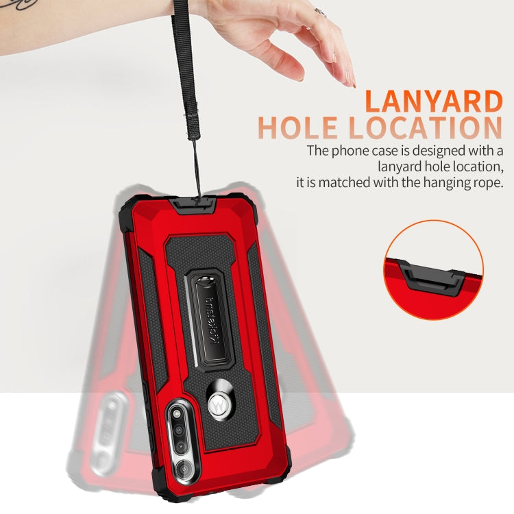 For Motorola Moto G Fast Knight Jazz PC+TPU Shockproof Protective Case with Foldable Holder