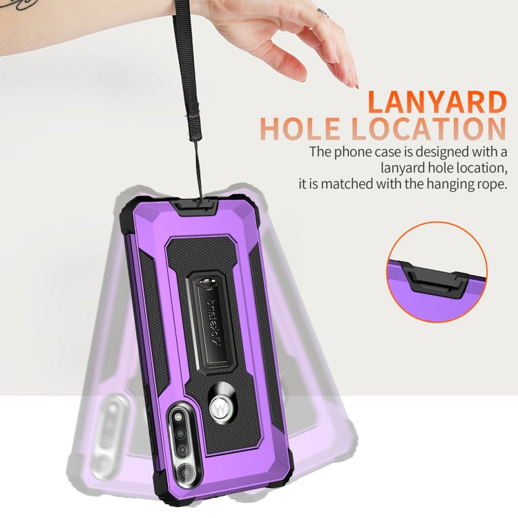 For Motorola Moto G Fast Knight Jazz PC+TPU Shockproof Protective Case with Foldable Holder