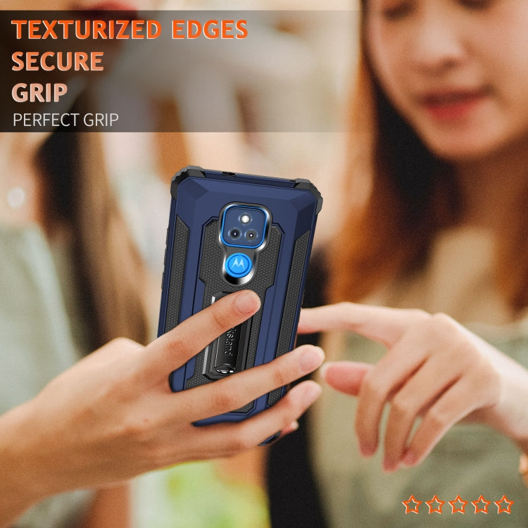 For Motorola Moto G Play 2021 Knight Jazz PC+TPU Shockproof Protective Case with Foldable Holder