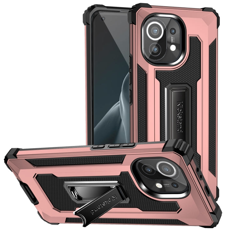 For Xiaomi Mi 11 Knight Jazz PC+TPU Shockproof Protective Case with Foldable Holder