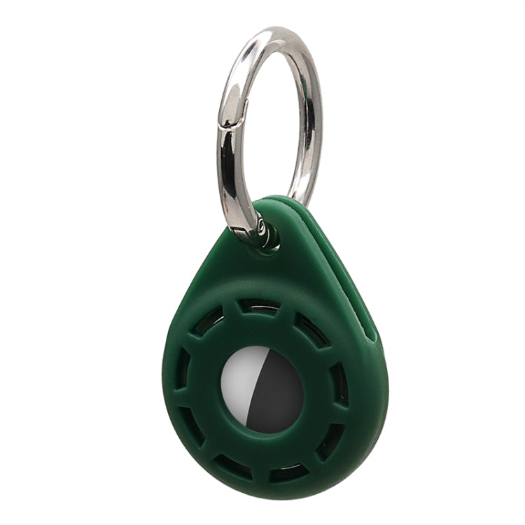 Silica Gel Anti-scratch Shockproof Protective Cover Soft Case with Keychain Ring Loop For AirTag