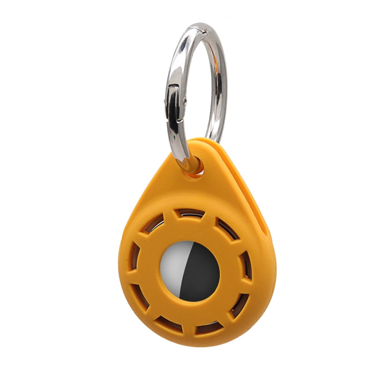 Silica Gel Anti-scratch Shockproof Protective Cover Soft Case with Keychain Ring Loop For AirTag