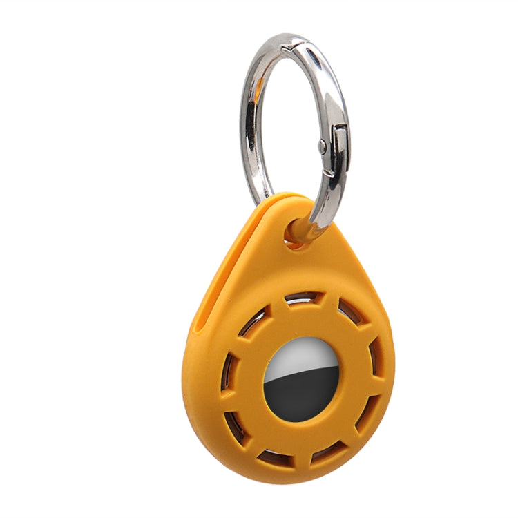 Silica Gel Anti-scratch Shockproof Protective Cover Soft Case with Keychain Ring Loop For AirTag