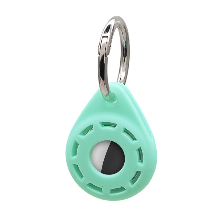 Silica Gel Anti-scratch Shockproof Protective Cover Soft Case with Keychain Ring Loop For AirTag