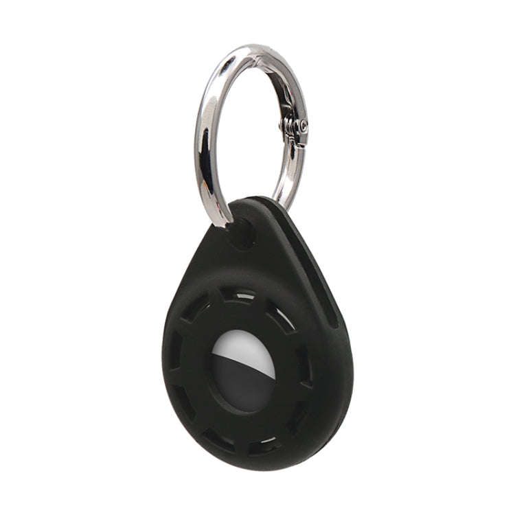 Silica Gel Anti-scratch Shockproof Protective Cover Soft Case with Keychain Ring Loop For AirTag