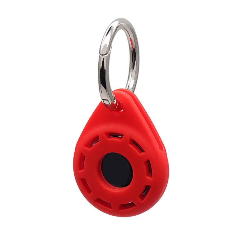 Silica Gel Anti-scratch Shockproof Protective Cover Soft Case with Keychain Ring Loop For AirTag