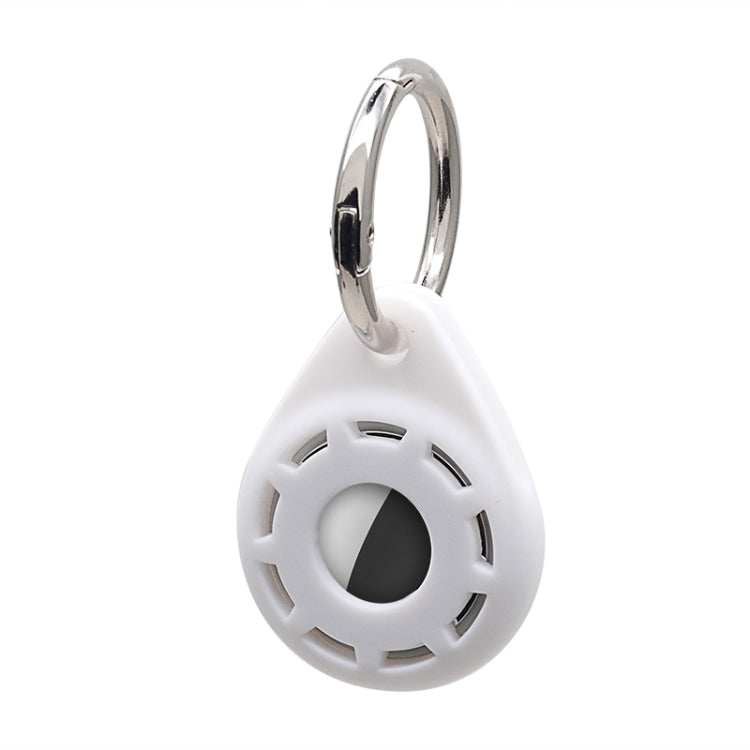 Silica Gel Anti-scratch Shockproof Protective Cover Soft Case with Keychain Ring Loop For AirTag