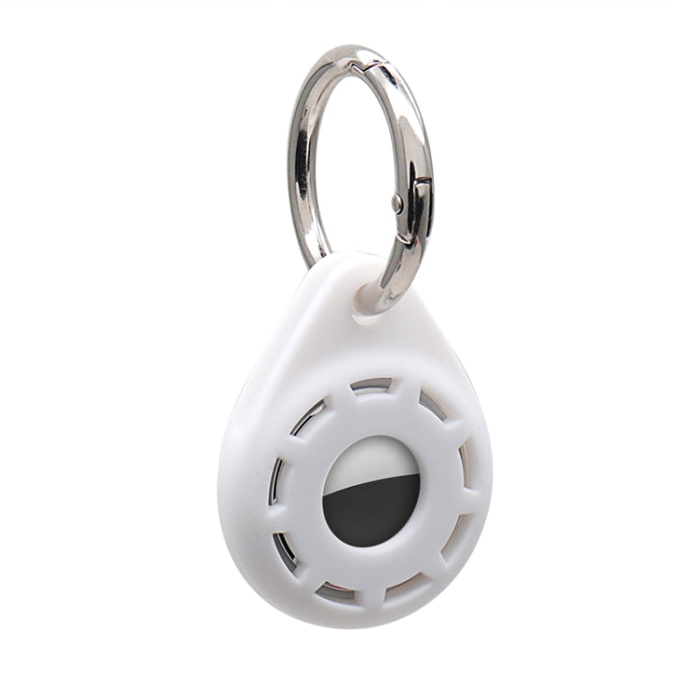 Silica Gel Anti-scratch Shockproof Protective Cover Soft Case with Keychain Ring Loop For AirTag