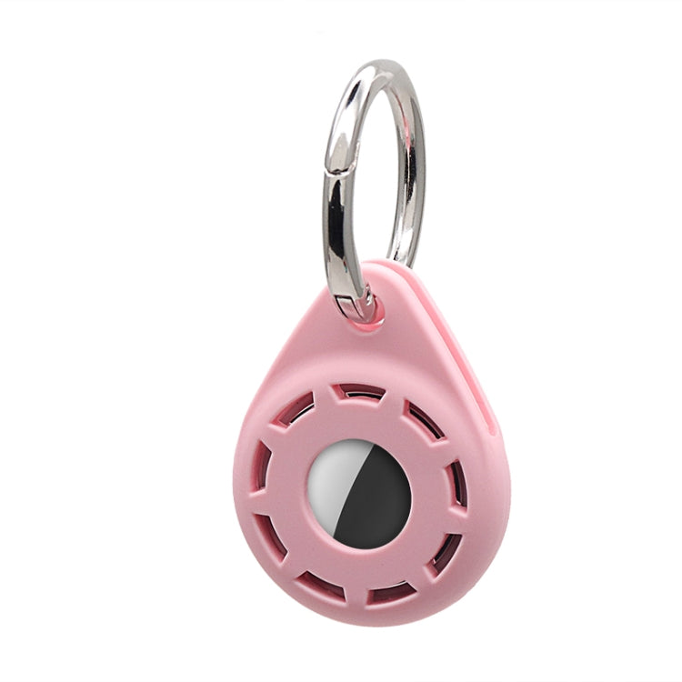 Silica Gel Anti-scratch Shockproof Protective Cover Soft Case with Keychain Ring Loop For AirTag