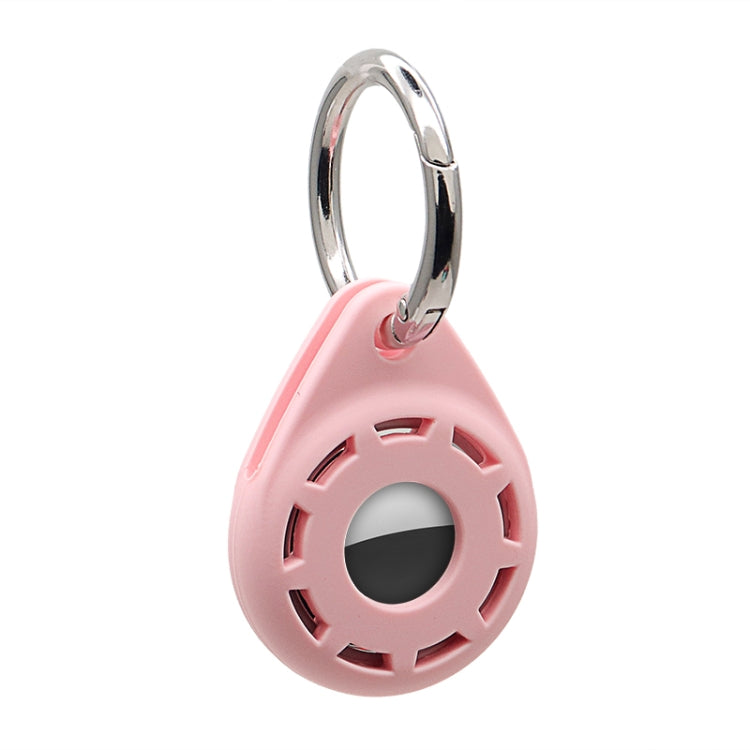 Silica Gel Anti-scratch Shockproof Protective Cover Soft Case with Keychain Ring Loop For AirTag