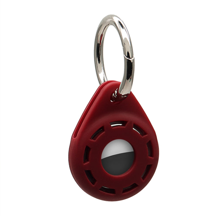 Silica Gel Anti-scratch Shockproof Protective Cover Soft Case with Keychain Ring Loop For AirTag
