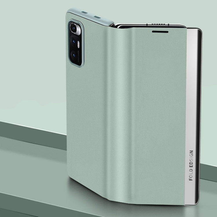 For Xiaomi Mi Mix Fold Matte First Layer Cowhide Folding Leather Case