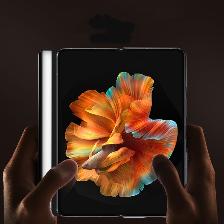 For Xiaomi Mi Mix Fold Matte First Layer Cowhide Folding Leather Case