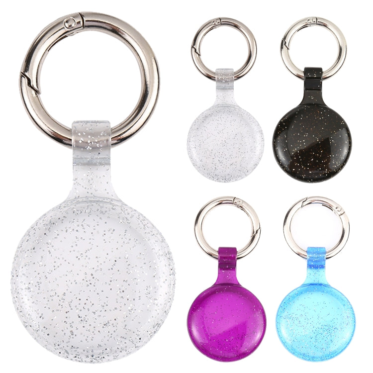 Anti-scratch Clear TPU Shockproof Protective Cover Case with Keychain Hook Loop For AirTag