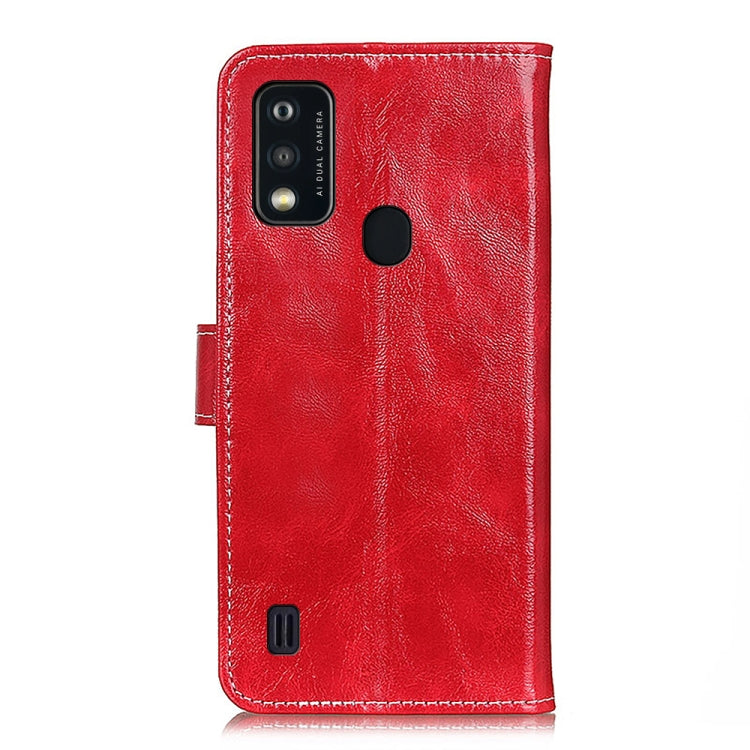 For ZET Blade A51 Retro Crazy Horse Texture Horizontal Flip Leather Case with Holder & Card Slots & Photo Frame & Wallet