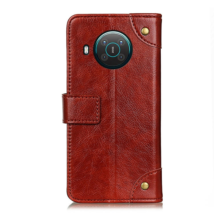 For Nokia X10 / X20 Copper Buckle Nappa Texture Horizontal Flip Leather Case with Holder & Card Slots & Wallet
