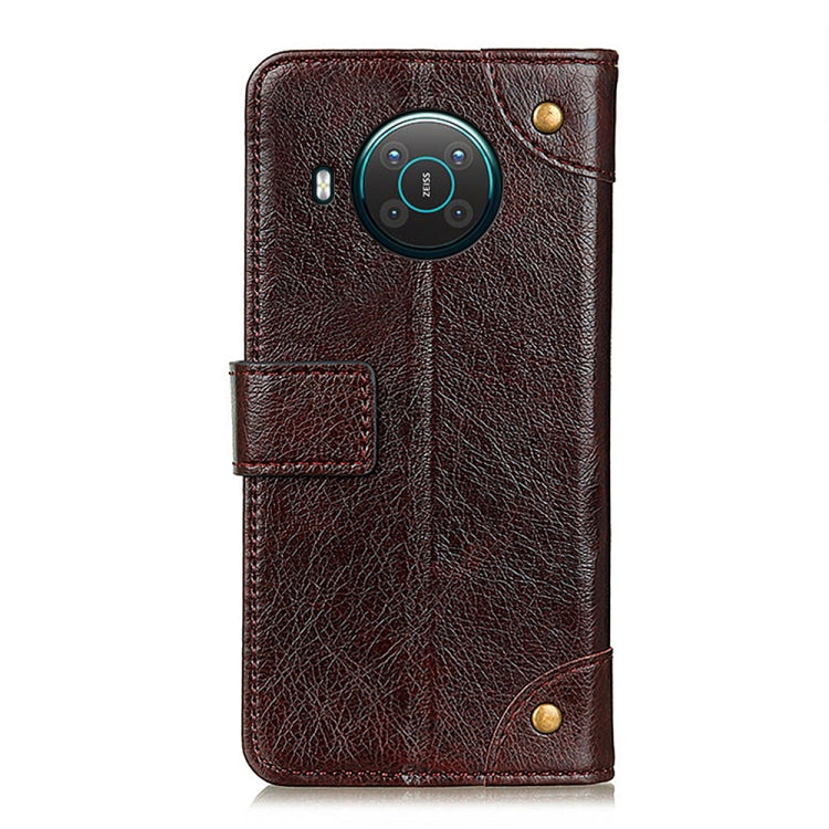 For Nokia X10 / X20 Copper Buckle Nappa Texture Horizontal Flip Leather Case with Holder & Card Slots & Wallet