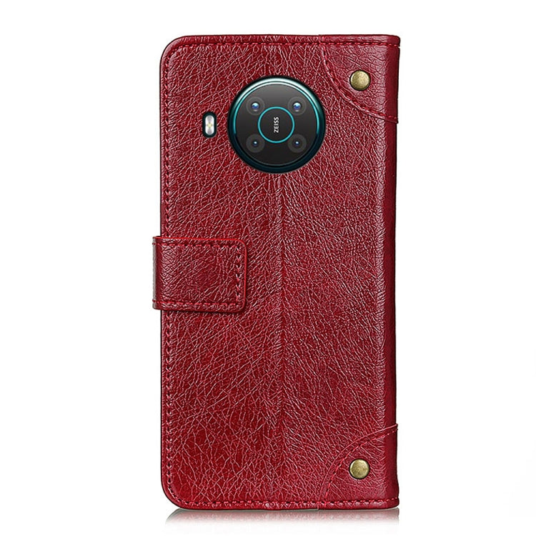 For Nokia X10 / X20 Copper Buckle Nappa Texture Horizontal Flip Leather Case with Holder & Card Slots & Wallet