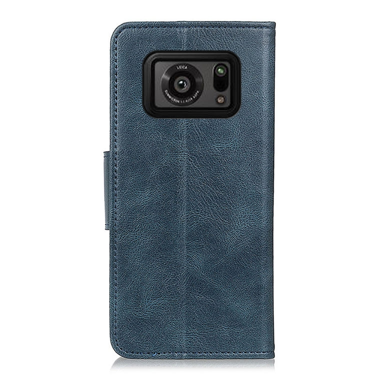 For Sharp Aquos R Mirren Crazy Horse Texture Horizontal Flip Leather Case with Holder & Card Slots & Wallet