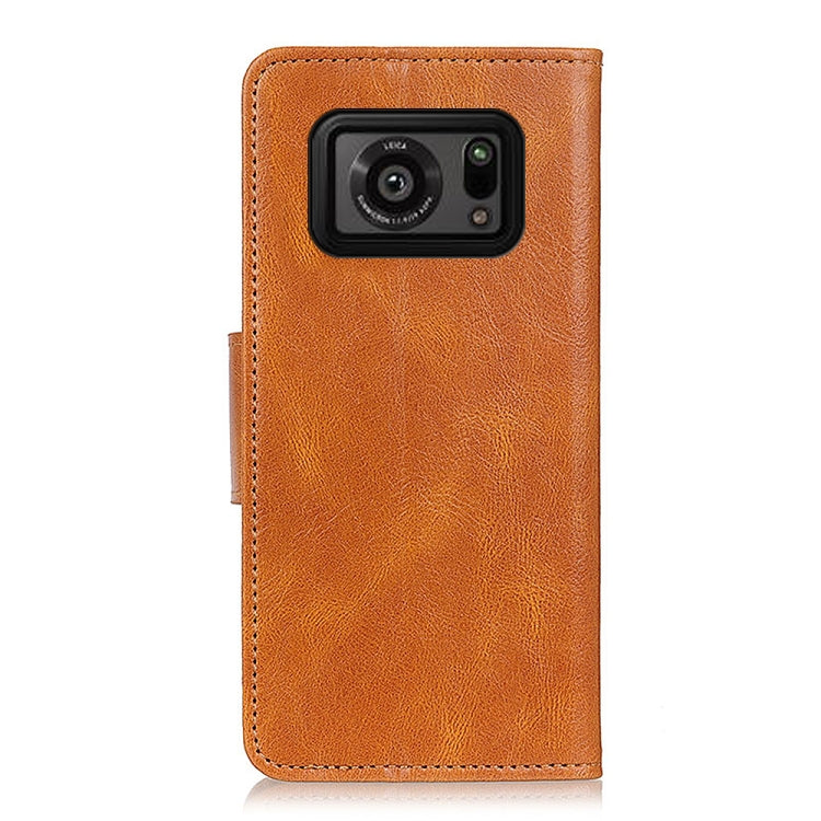 For Sharp Aquos R Mirren Crazy Horse Texture Horizontal Flip Leather Case with Holder & Card Slots & Wallet